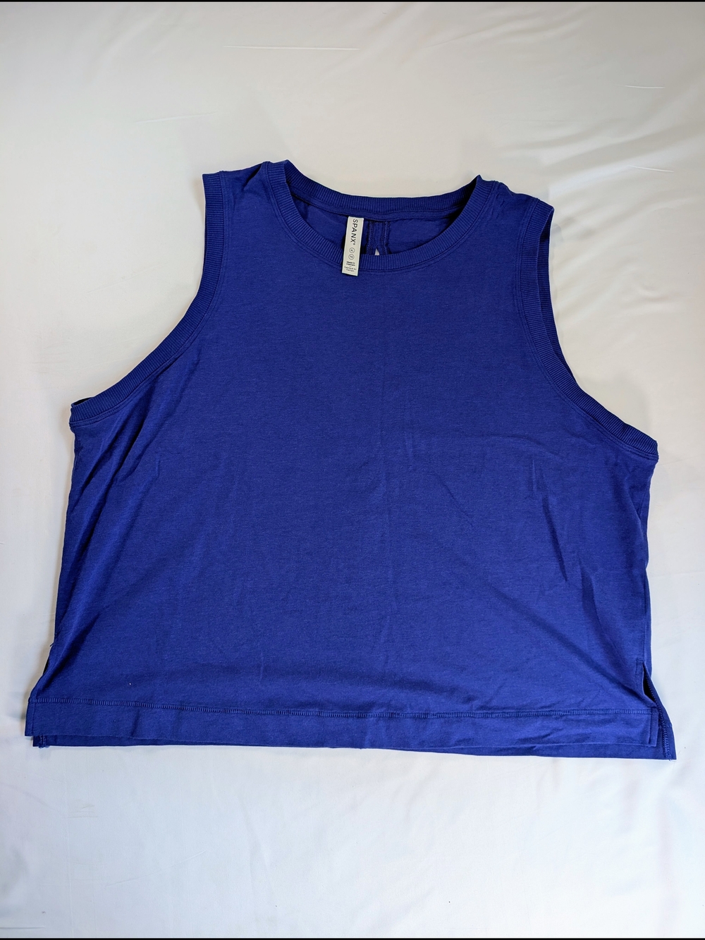 SPANX Royal Blue Crewneck Muscle Tank
